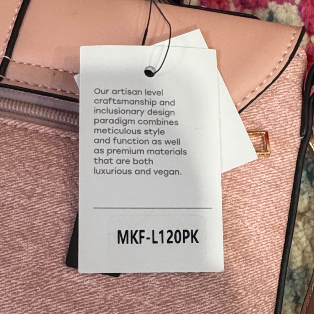 Mkf Collection by Mia K Pink Gold Crossbody Maren Shoulder Bag Purse NWT - Picture 8 of 17